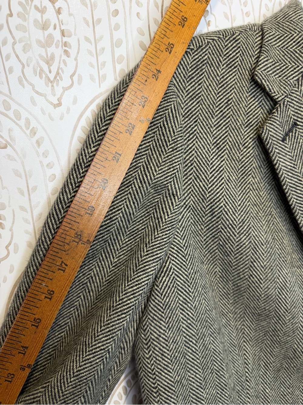 Lauren Ralph Lauren Wool Herringbone Blazer Women’s 14 - Picture 13 of 15